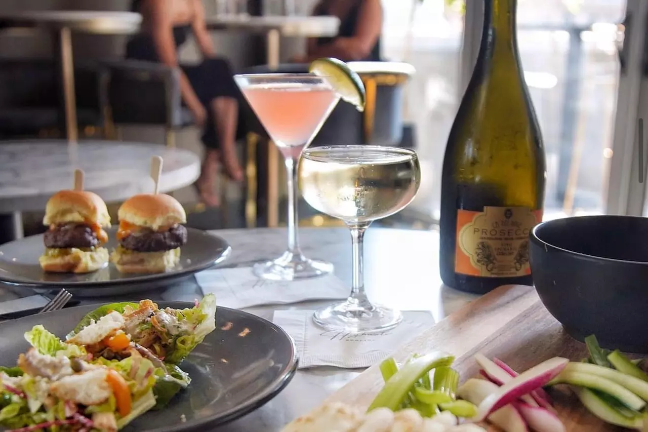 Up to 52% Off on Customizable Food and Drink at Highwater Rooftop - Second Medium