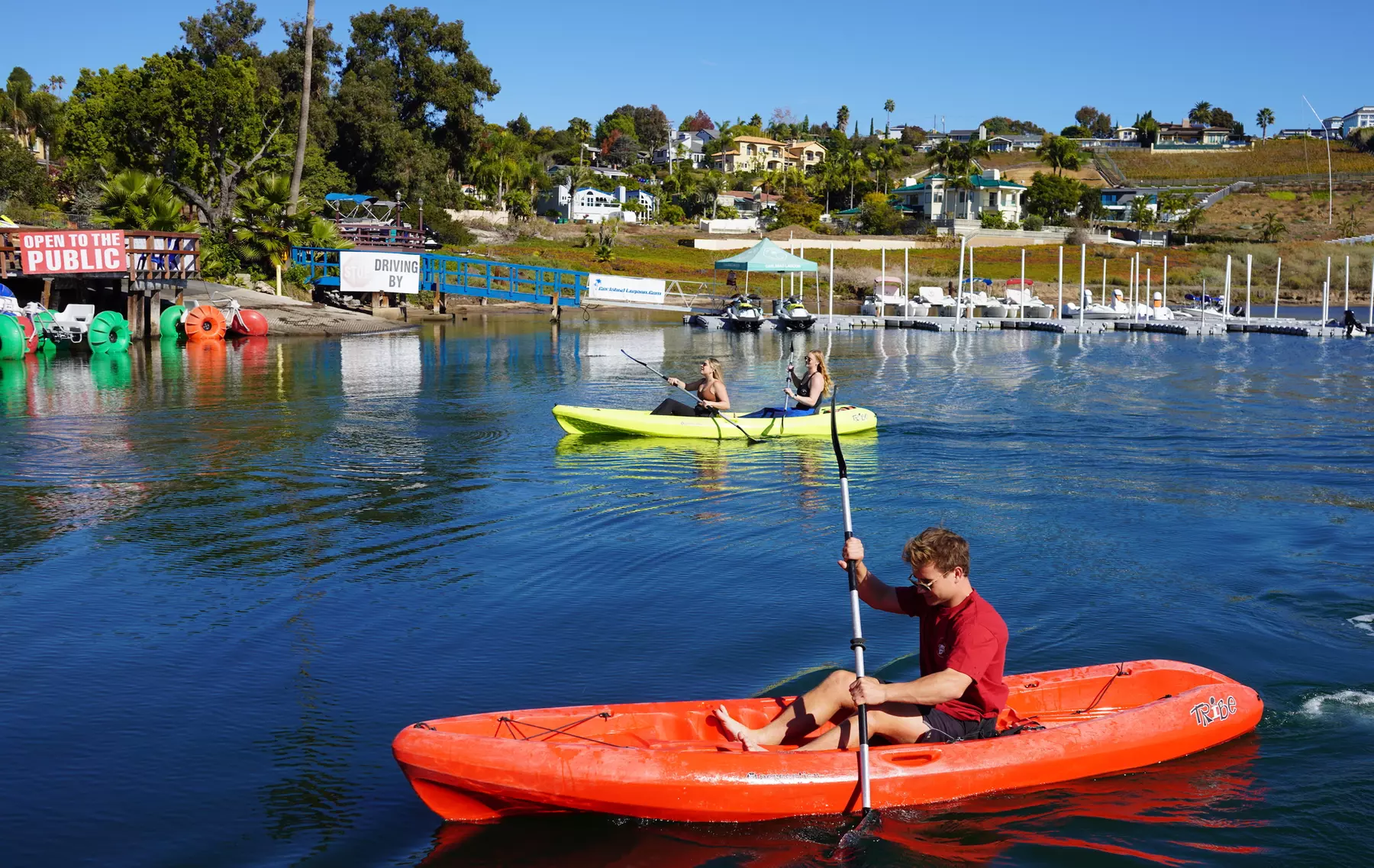 Enjoy an Watersports with Kayak, Paddle Board, or Aqua Cycle Rental