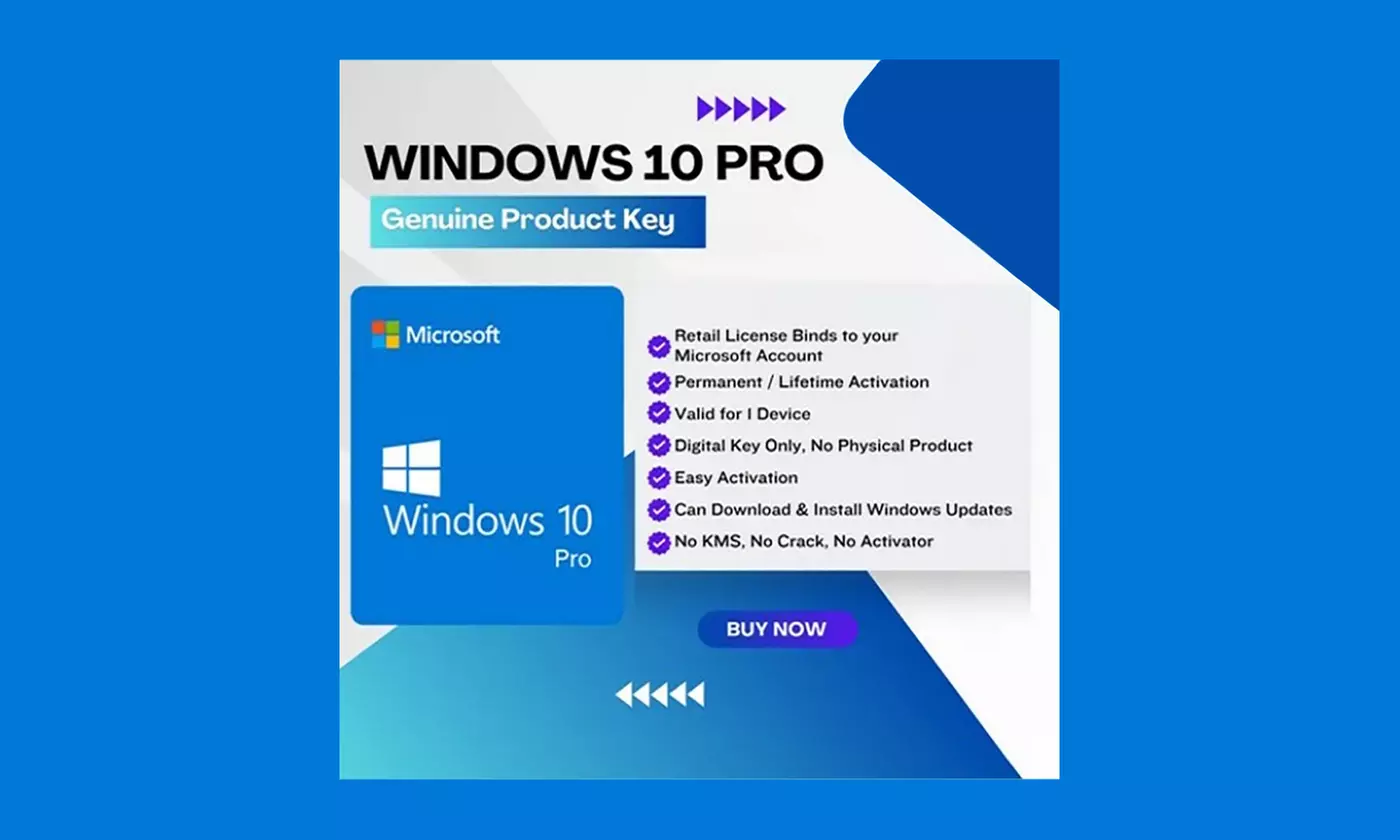 Lifetime Access to Microsoft Windows 10 Home or Pro Product Keys for One PC from Microsoft ESD (Up to 92% Off) - Primary Image