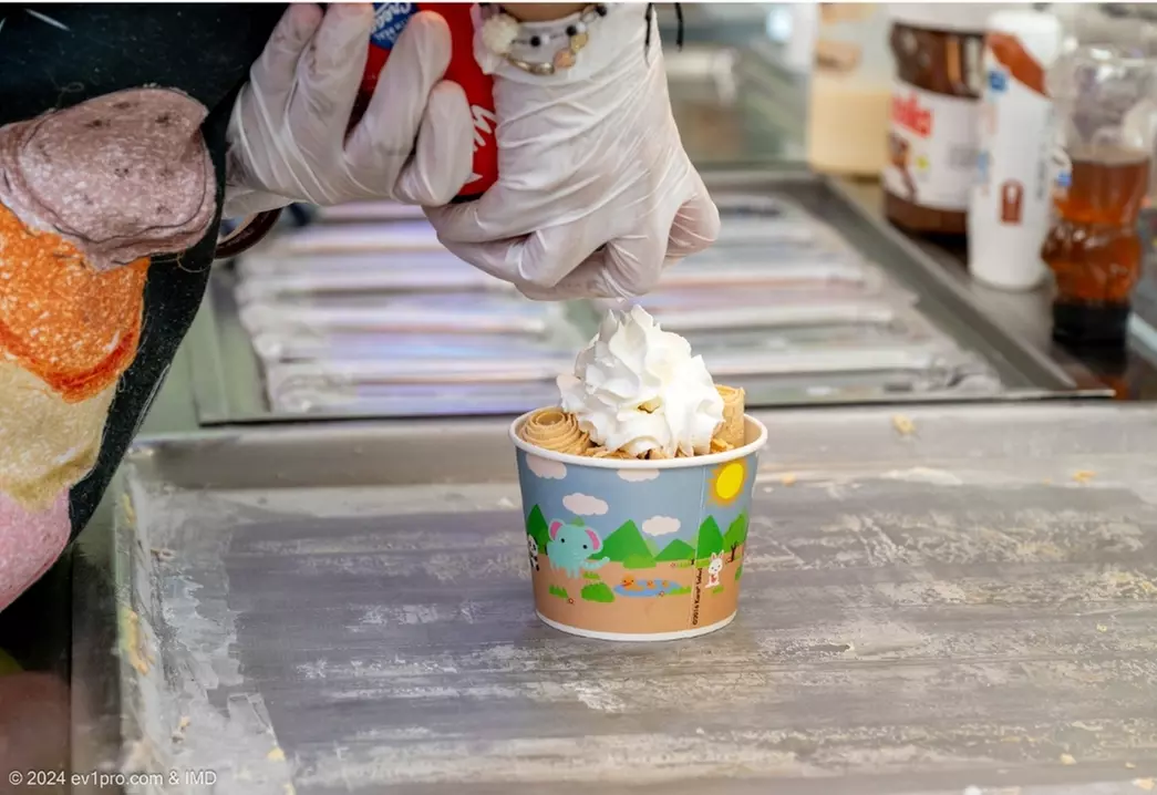 Sweet Ice Cream Rolls in Coconut Beach, Cookies & Cream & More