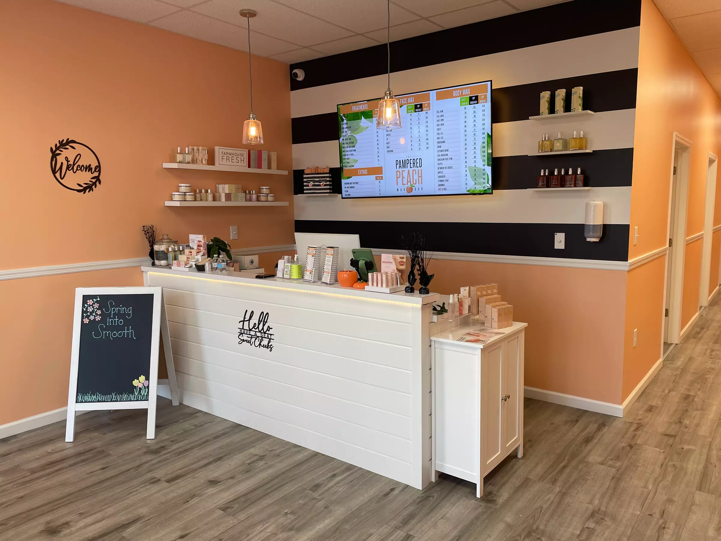 Up to 46% Off on Leg or Underarm Waxing at The Pampered Peach Wax Bar of Lake Ronkonkoma - Primary Image