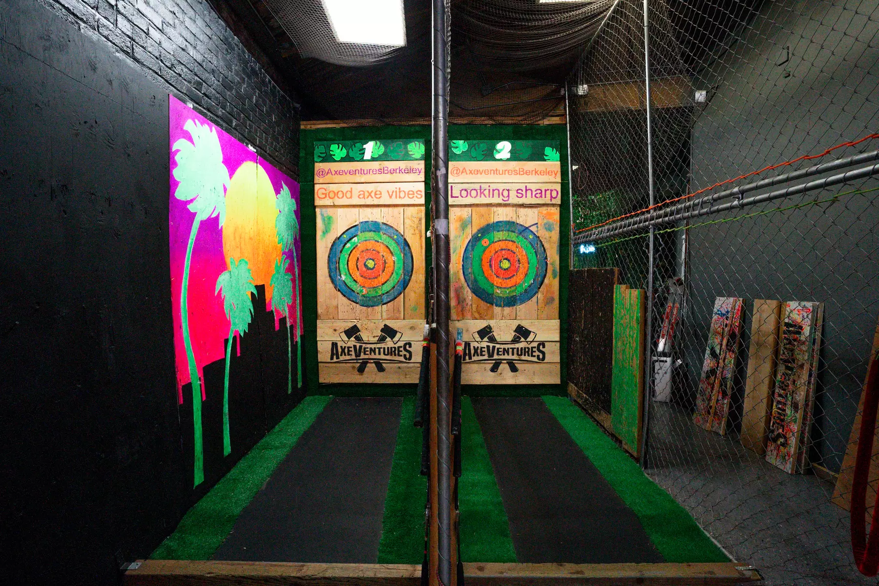Axe throwing for groups & individuals- private or shared lanes