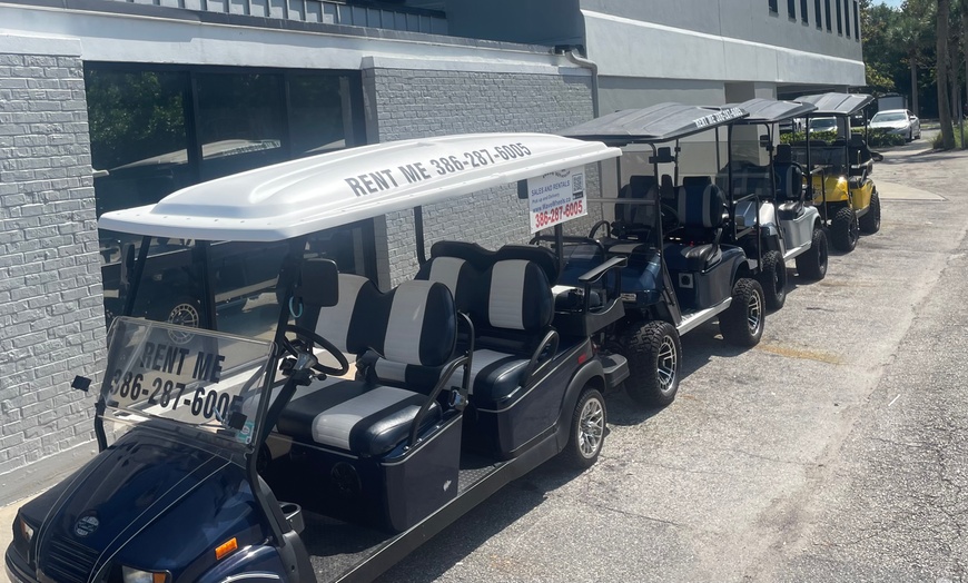 Image 3: Full or Half Day Adventure  W/ Street Legal Golf Cart Rental
