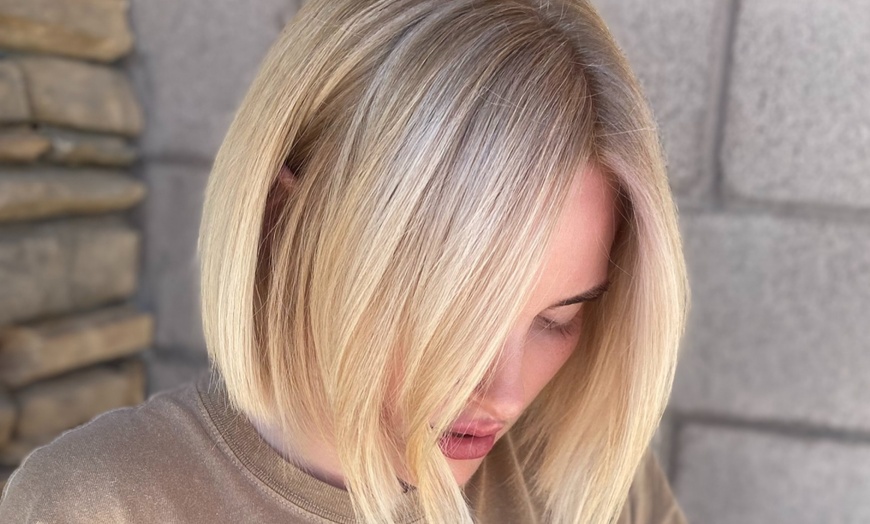Image 1: Customized Brazilian Blowout or Root Color & Brazilian Blowout Special