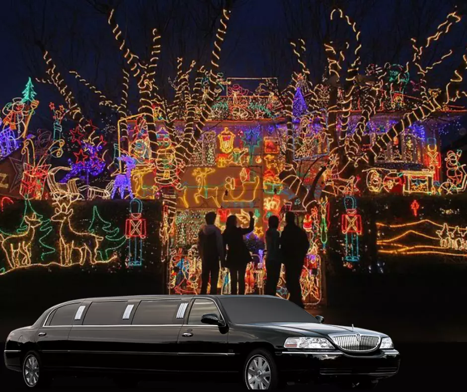 Enjoy a Christmas Light Tour in A 10-Passenger Stretch Limousine w/ Extreme Elegance Limousine for Up to 30% Off - Primary Image