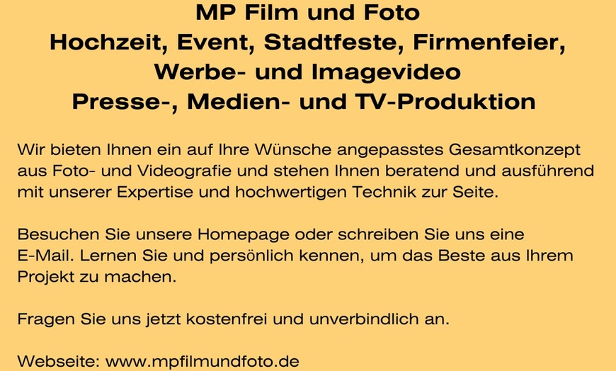 Image 2: Bis zu 34% Rabatt auf Fotoshooting – Hochzeit bei MP Film und Foto