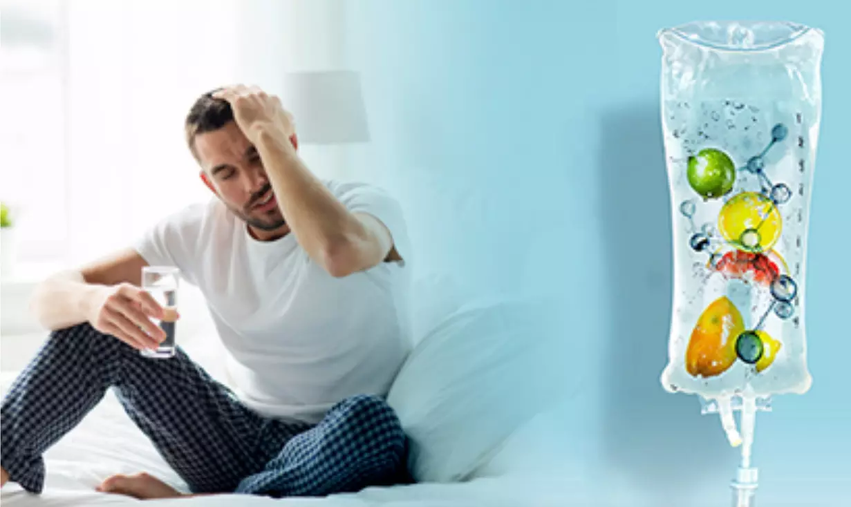 Experience the ultimate rejuvenation with BodiSnatcher Studio Llc's Rise and Shine Hangover or Vitamin C IV Drip, up to 20% off - Primary Image