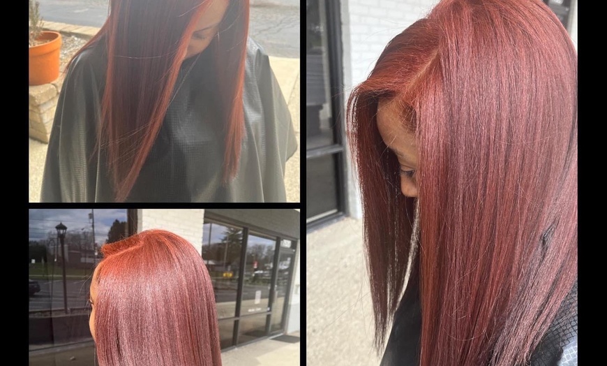 Image 3: Haircut, Treatment, Style, and Wax with Optional Color, & Highlights