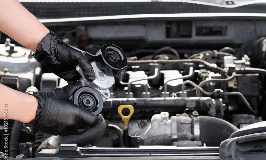 Image 1: Upgrade Your Ride with Holiday Special: Serpentine Belt Replacement 