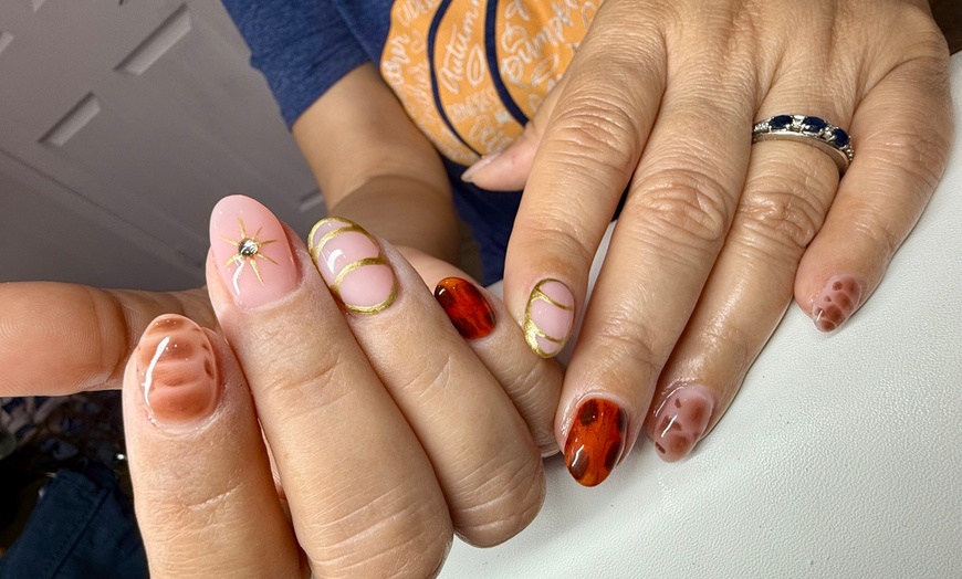 Image 1: Gel X Nails & Soft Gel Manicure with Nail Art 