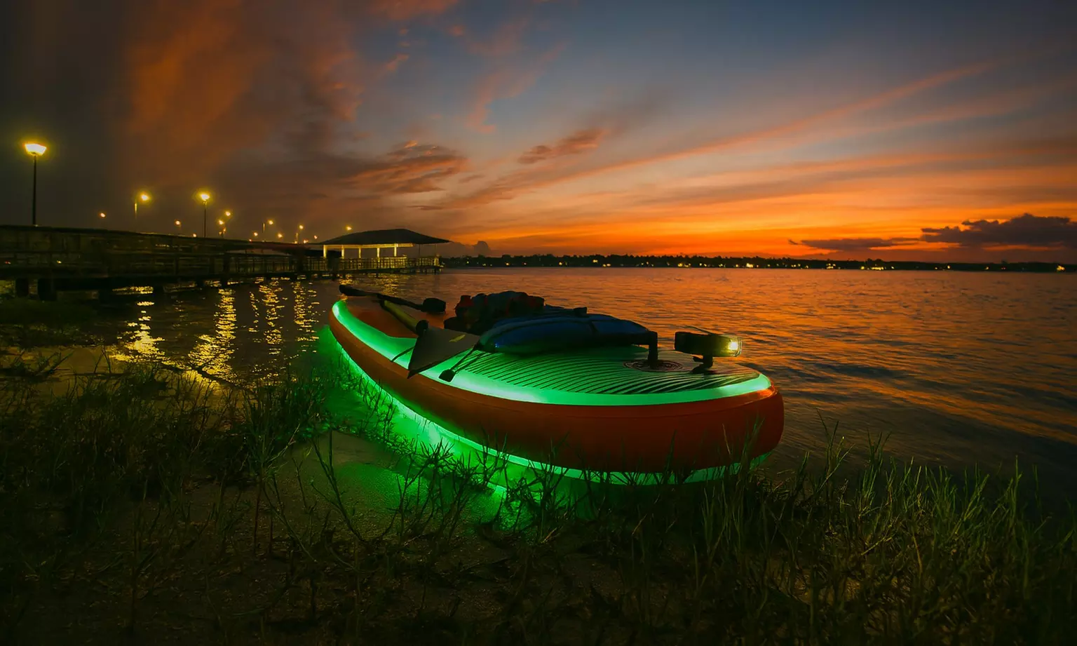 Ormond Beach Sunset Glow Paddle Boarding – Granada Bridge, Photos & Wildlife