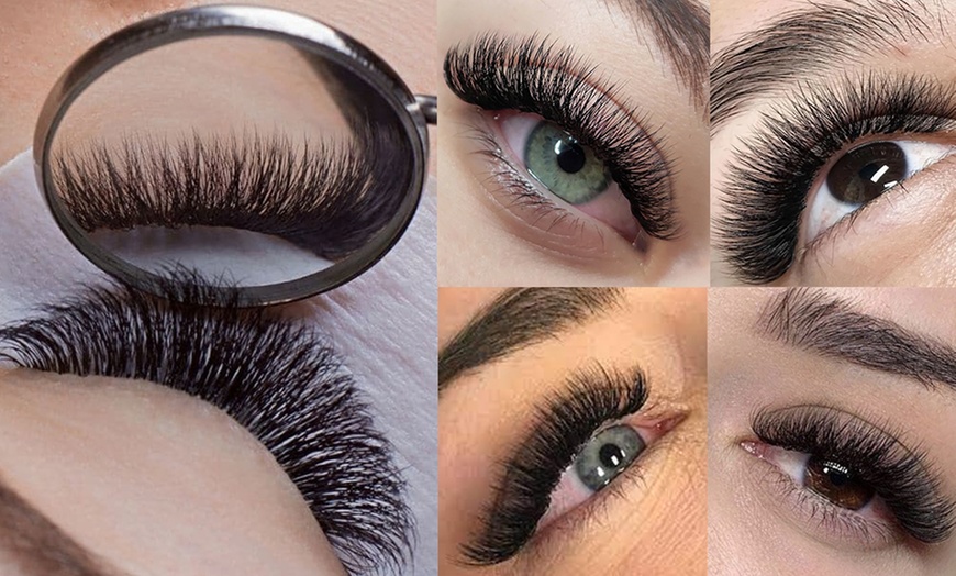 Image 1: Double Volume Lash Extensions for a Fuller, Softer Look