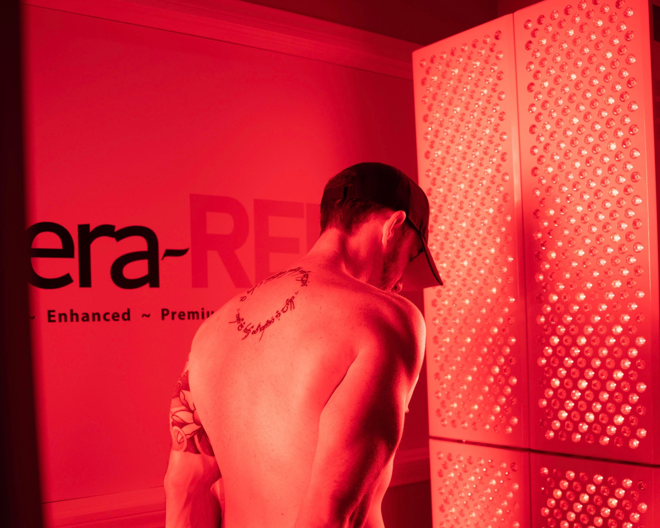 Full Body Red Light Therapy Session with combined PEMF Therapy