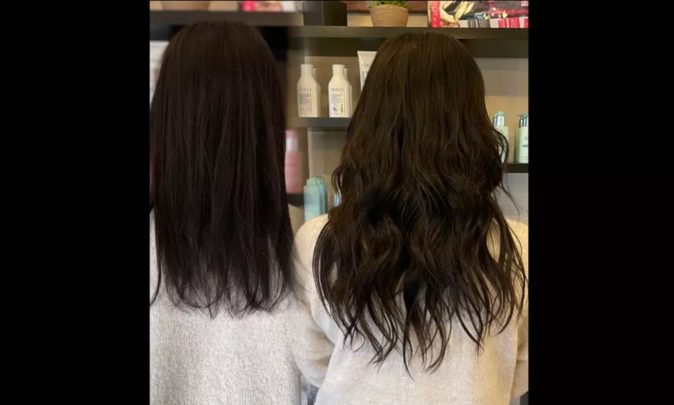 Salon Soignee's Hand Tied Wefts Extensions offer fullness or length options with up to 50% off, featuring expert installation.