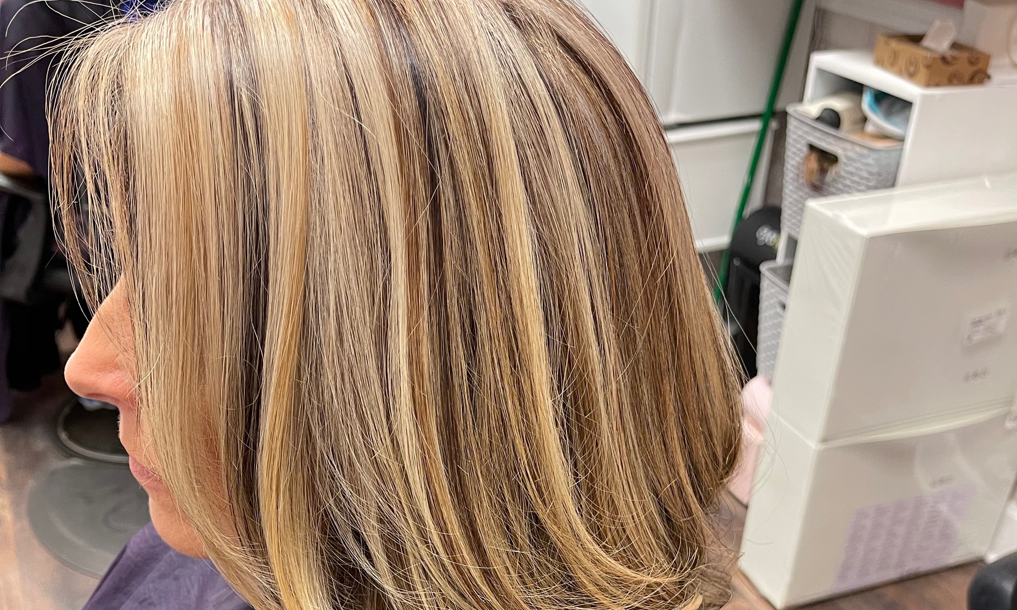 Experience vibrant color transformations at Creations by Trish with regrowth options up to 50% off