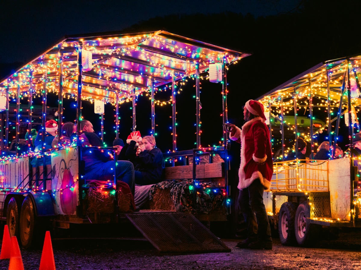 45 Mins Houston Christmas Lights Tour Hayride