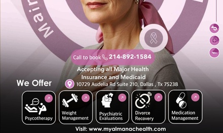 Three 60-Minute Individual Therapy Sessions with Licensed Counselor - Almanac health care