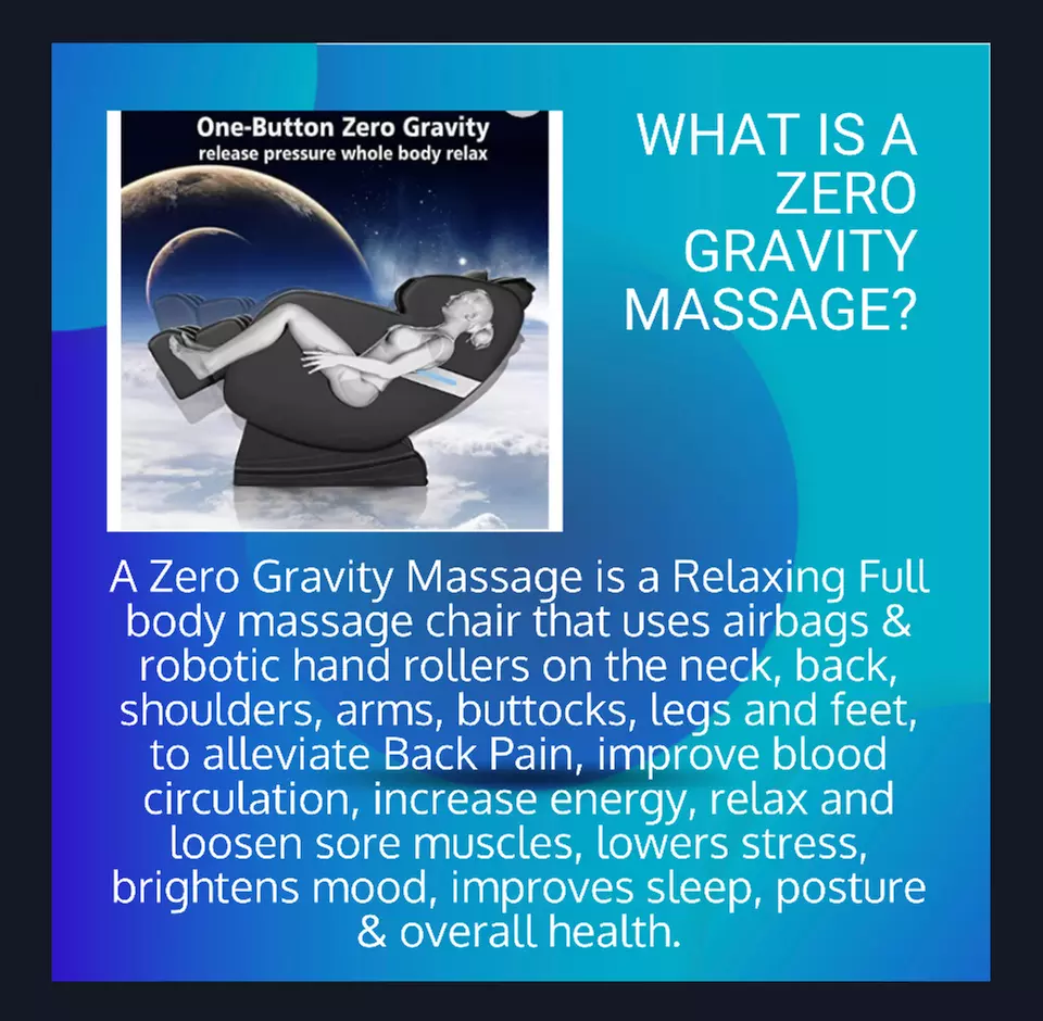 Experience Zero Gravity Relaxation Station's chair massages with options for 60 or 90 minutes, and save up to 45% - Second Medium