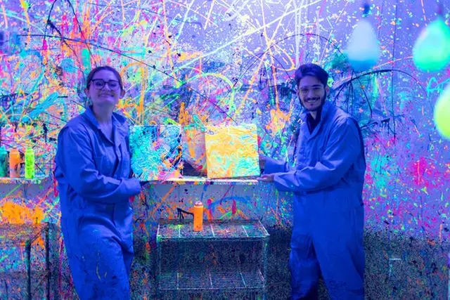 Experience a Unique 10min Splatter Paint Session For One