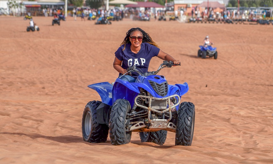 Image 1: One hour Single or Double Seater Quad Bike Rental at BEYOND THE DUNES