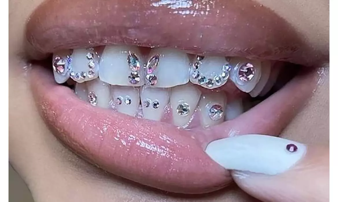 Shine bright with PMU Artistry by Nina's Swarovski tooth gem options up to 50% off - Primary Image