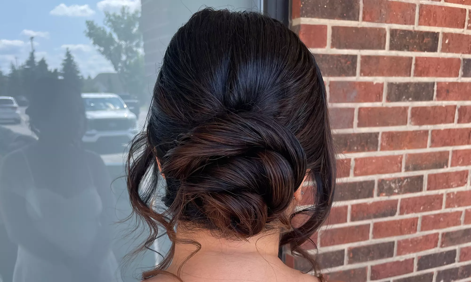 Perfect your look with Bridal Hairstyle, or Bridal Hairstyle and Makeup at Pink Door Salon - Up to 55% Off - Primary Image