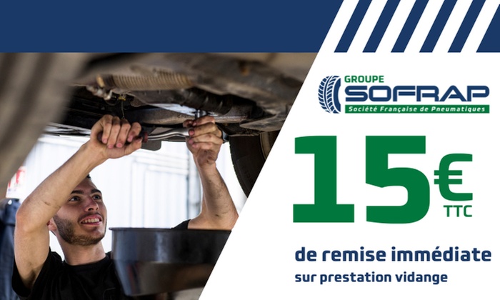 Forfait vidange à Pneus And Services Challandais Groupe Sofrap