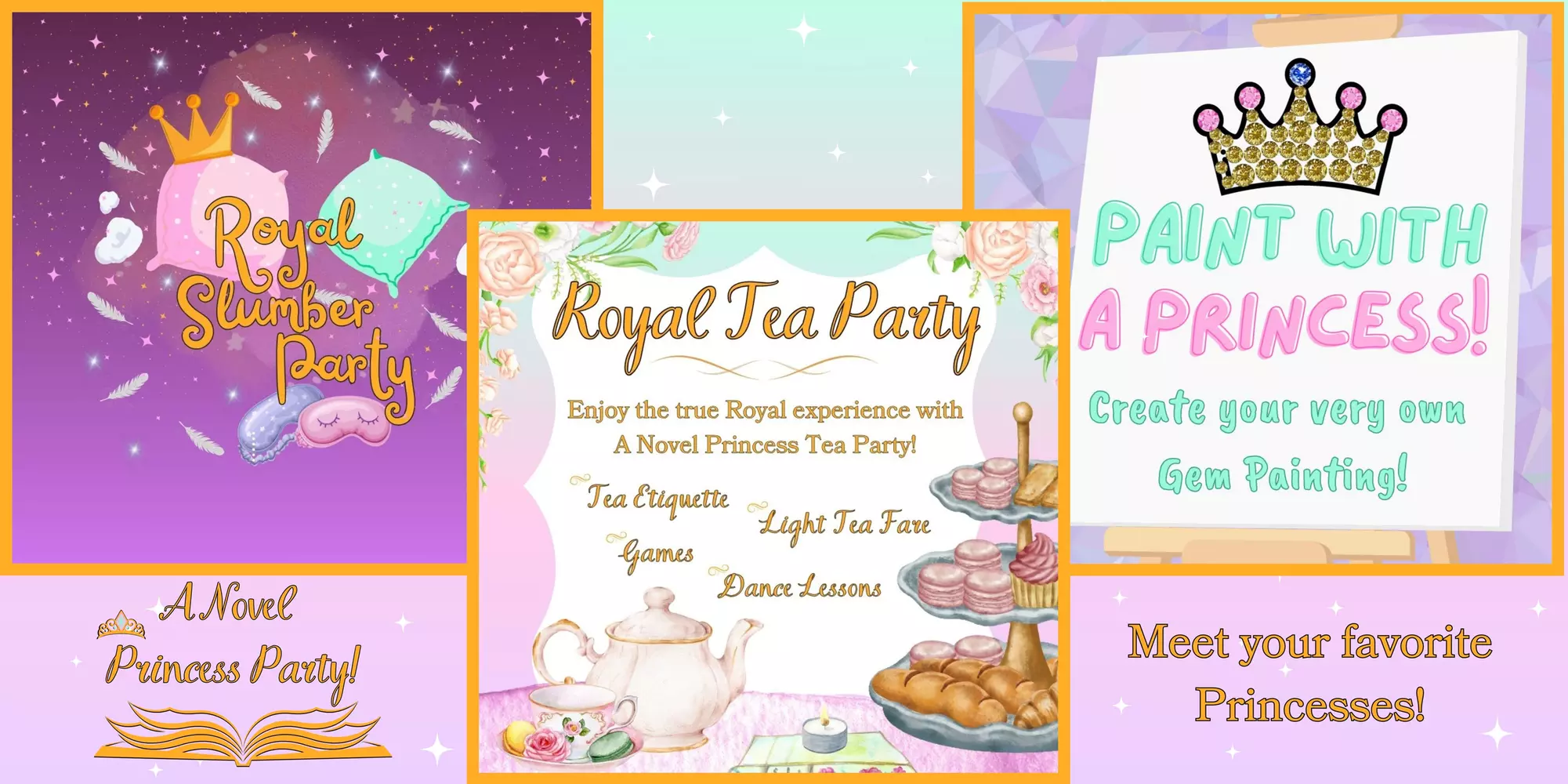 A Novel Princess Party Kids Event! on Oct. 8th-Dec 16th - Primary Image