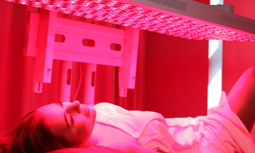 Image 1: 3, 4, 5, or 8-Session Package: Red Light Therapy with Optional PEMF