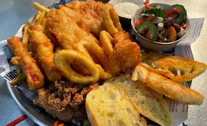 Seafood Platter with Wine