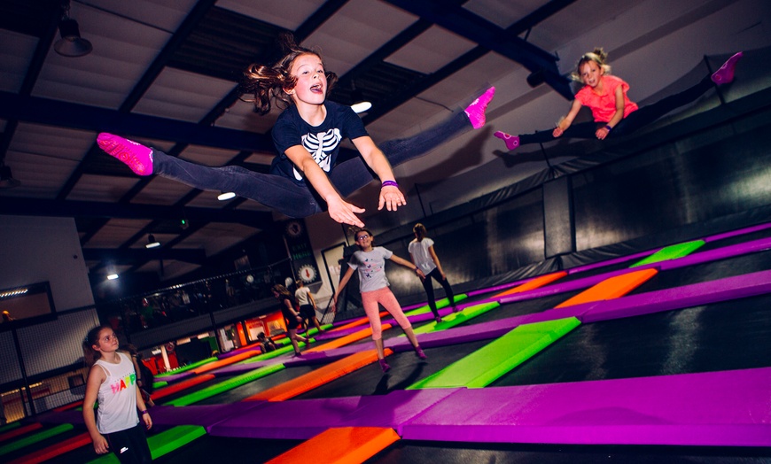 Image 4: Thrilling 2-Hour Trampoline Park Fun: Bounce, Dodge, Dunk!