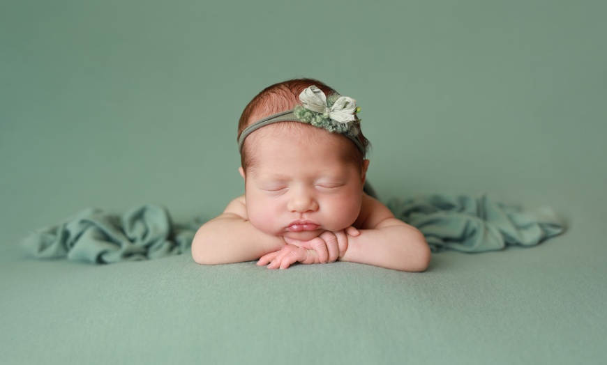 Image 2: Newborn Photoshoot With Free Print at Peekaboo  