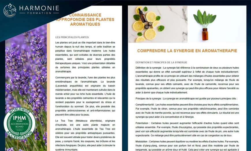 Image 3: Plongez dans la science de l'aromathérapie avec Harmonie Formation