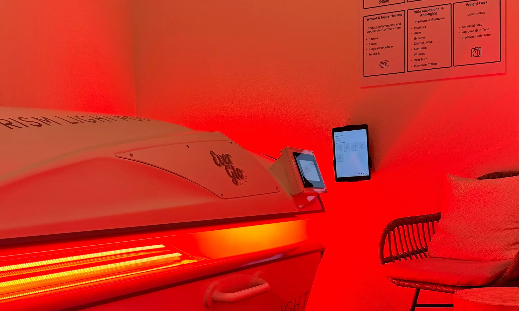 Experience Infrared Therapy with Customizable Sessions