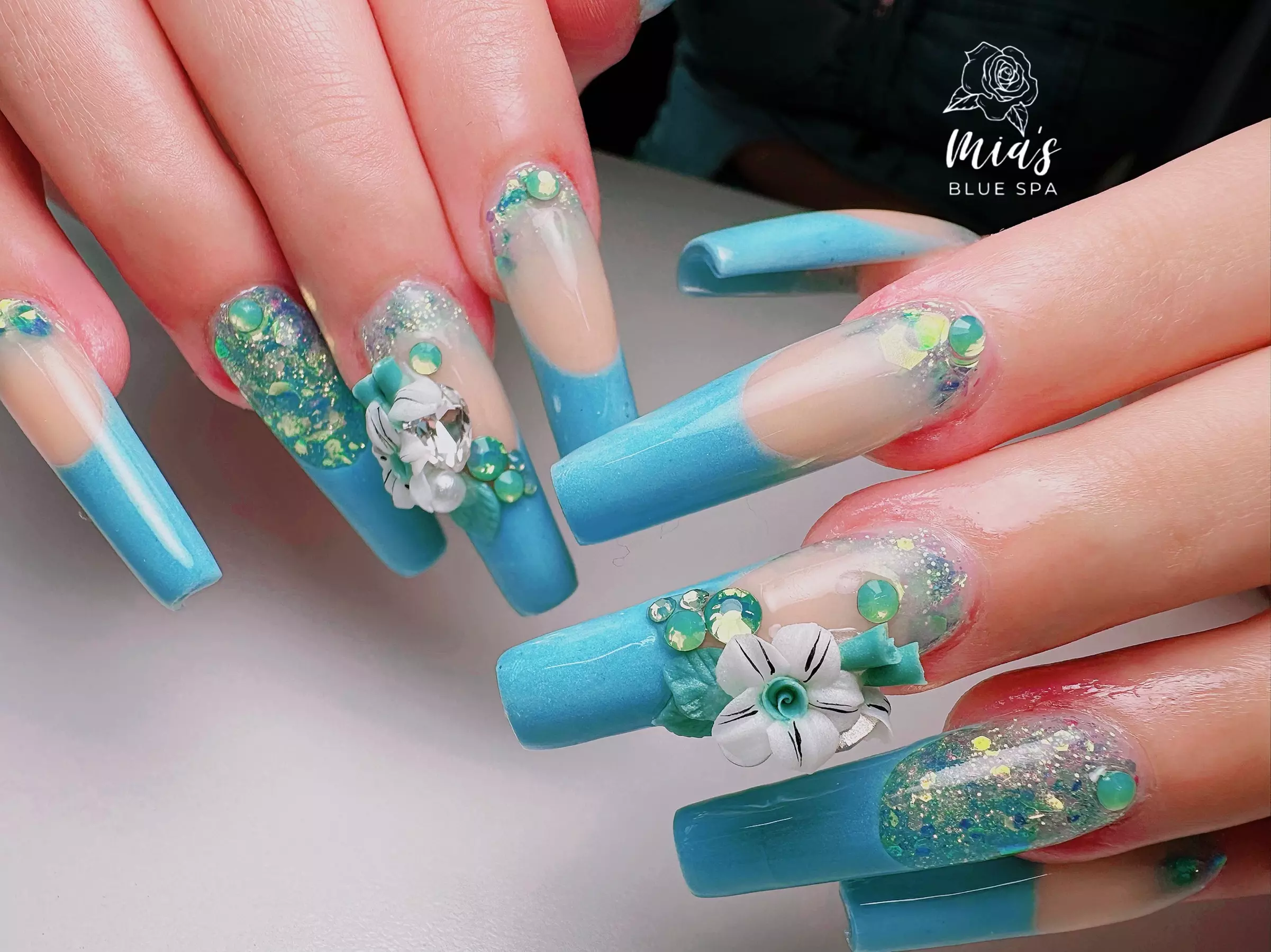 Up to 30% Off on Full Set Acrylic Nail Services at Mia's Blue Spa - Second Medium