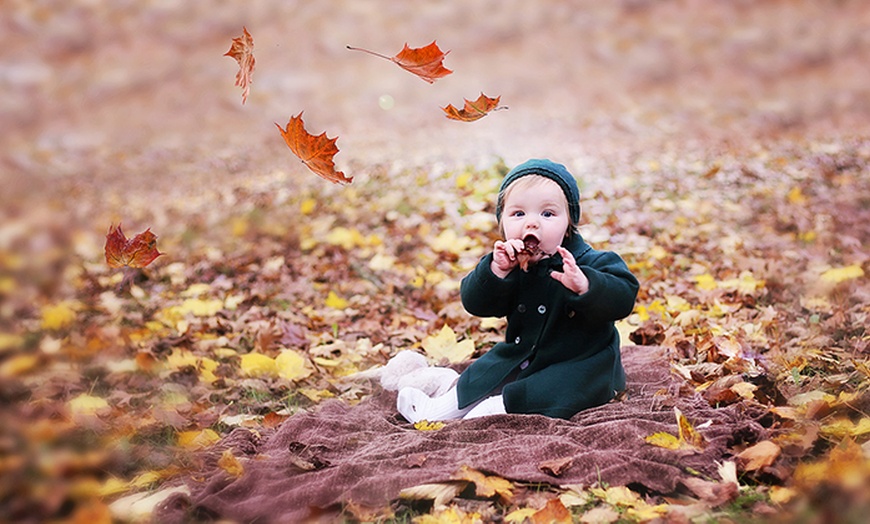 Image 1: Up to 93% Off on Seasonal Photography at Photo Baby