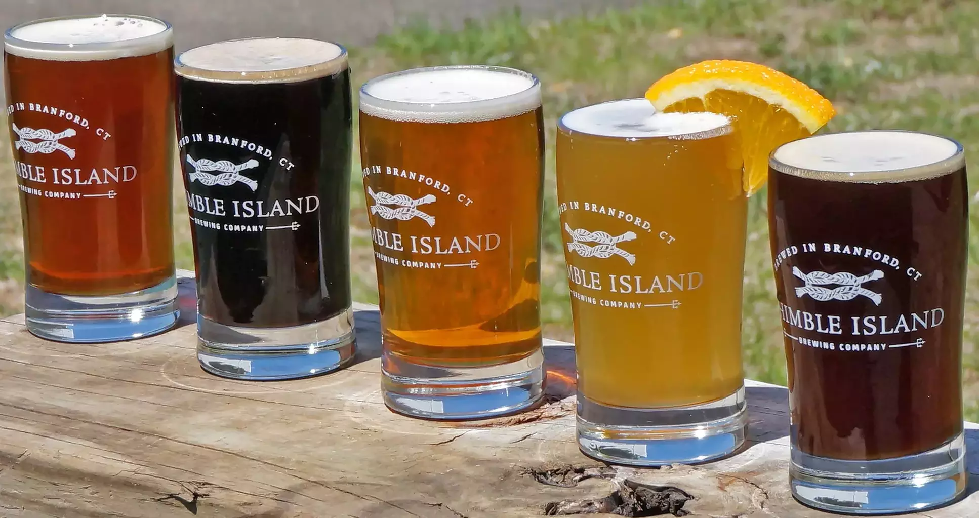Beer Flight for Two or Four w/ choice of Tour at Thimble Island Brewing Company - Primary Image
