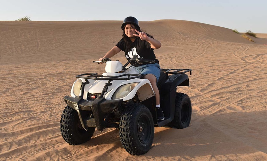 Image 1: Thrilling 250cc Quad Bike Experience in the Desert