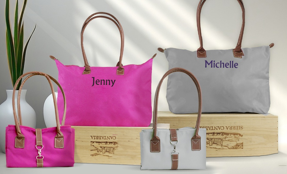 Get Personalized Monogram Nylon Tote Bags Now