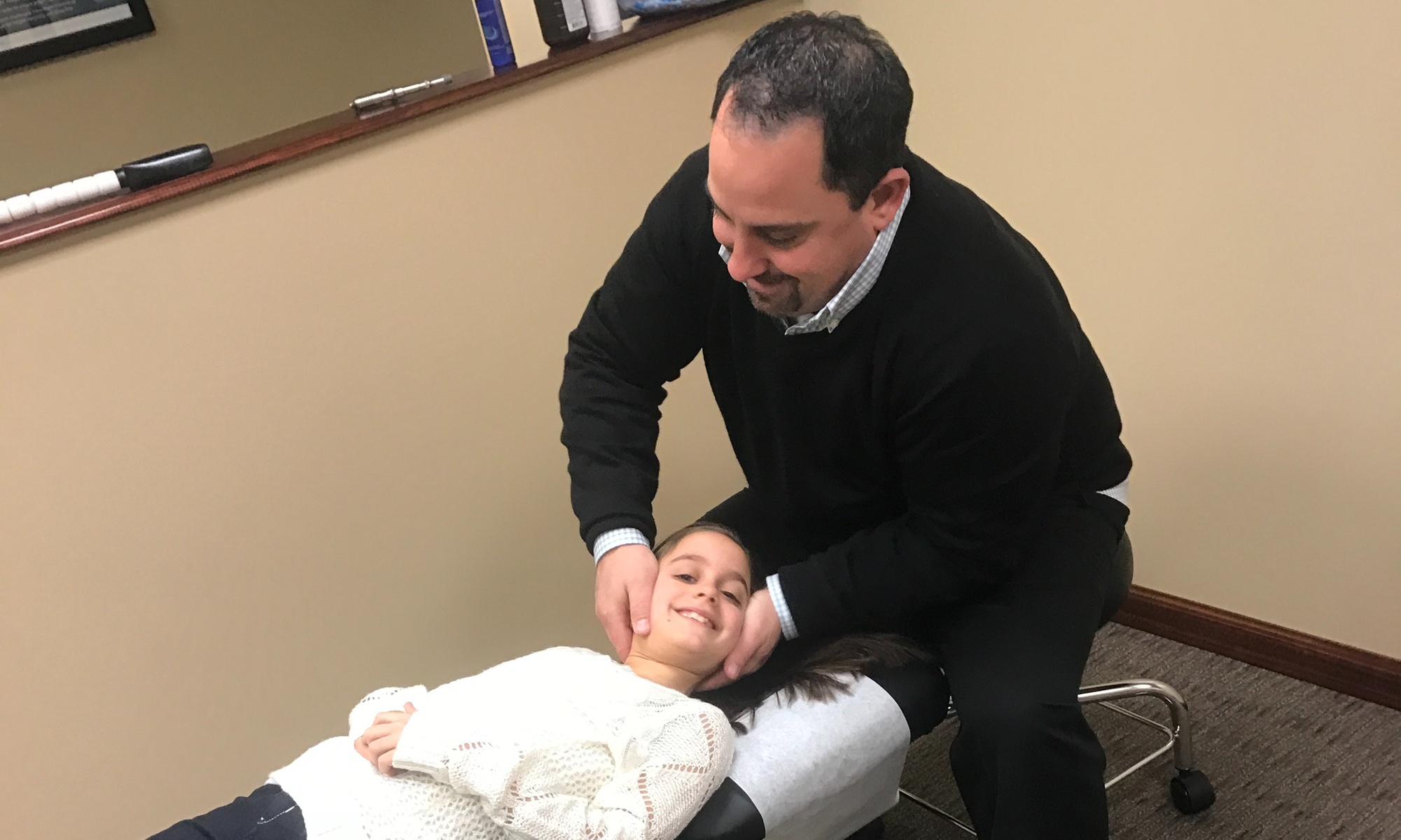 Chiropractic exam, adjustments and therapy sessions for pain relief