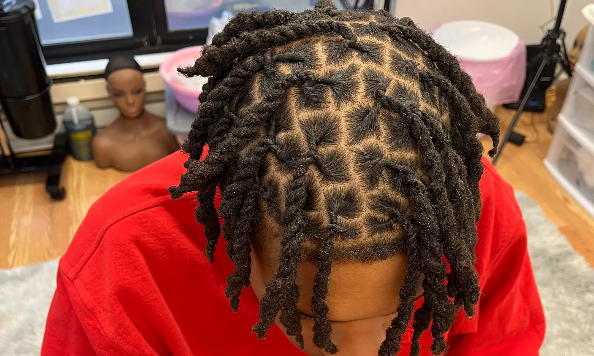 Get Fresh Loc Maintenance with Wash and Re-Twist Options