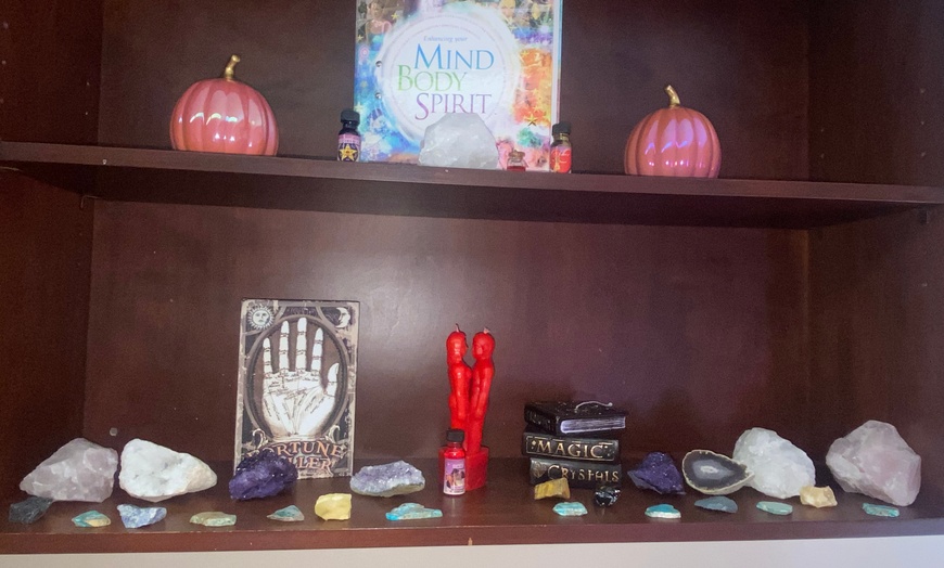 Image 2: Past Present Future Psychic, Tarot Card, Palm, or Love Reading