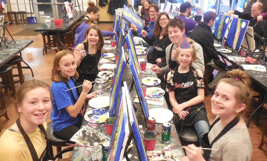Image 5: Unleash Your Inner Artist at Painting Class w/ Chips & Bottled Water for 1 or 2 at Cheers Pablo at Up to 38% Off