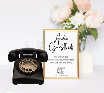 Wedding Audio Guestbook Phone Rental with free shipping and return label - Photography Services