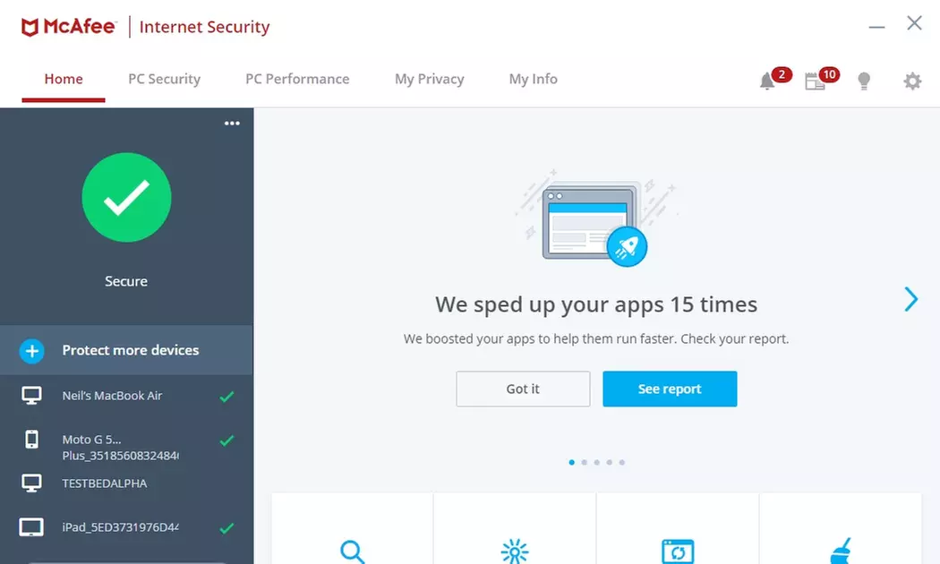 Up to 75% Off on McAfee Internet Security Subscription digital download - Second Medium