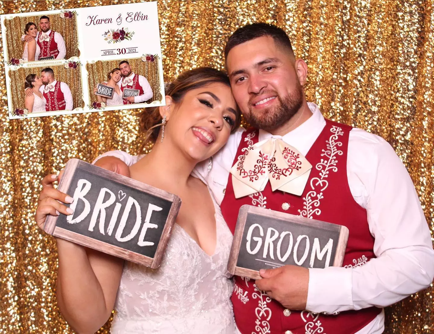 2-hour or 3-hour Wedding Photoshoot w/ backdrop