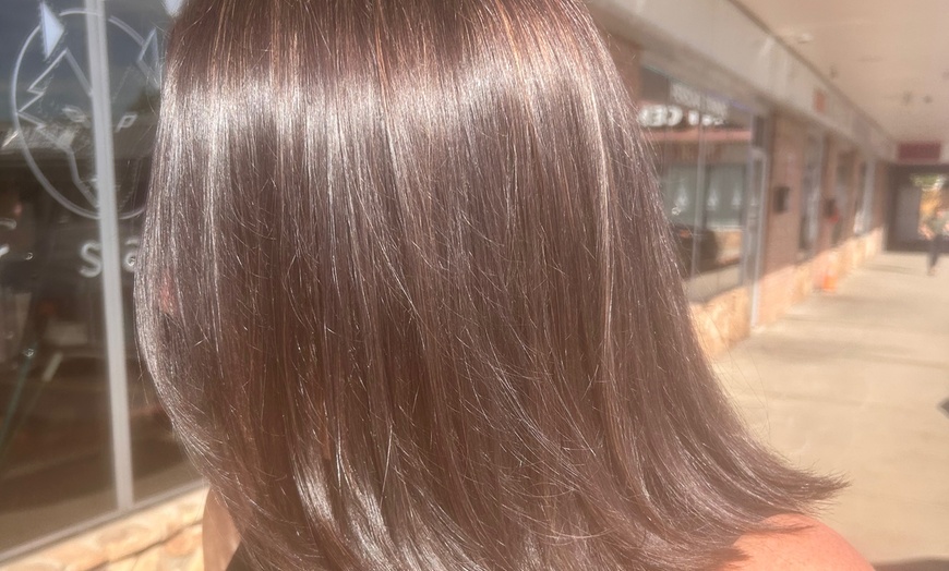 Image 2: Haircut, Color, & Highlight Services with Condition & Blowdry 