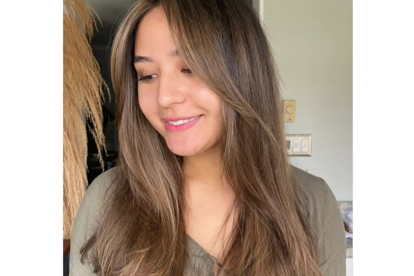 All over color, blowdry & curls, deep conditioning treat