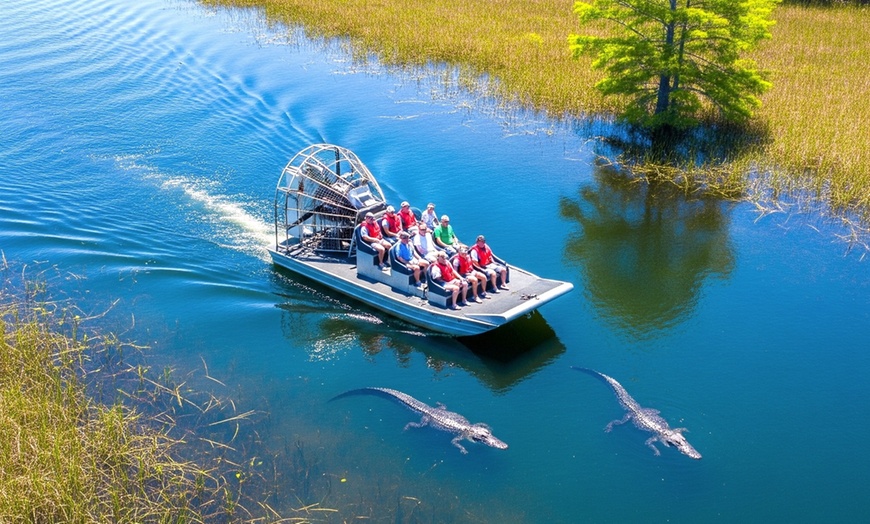 Image 1: Everglades Gator Spotting Airboat Tour from Miami