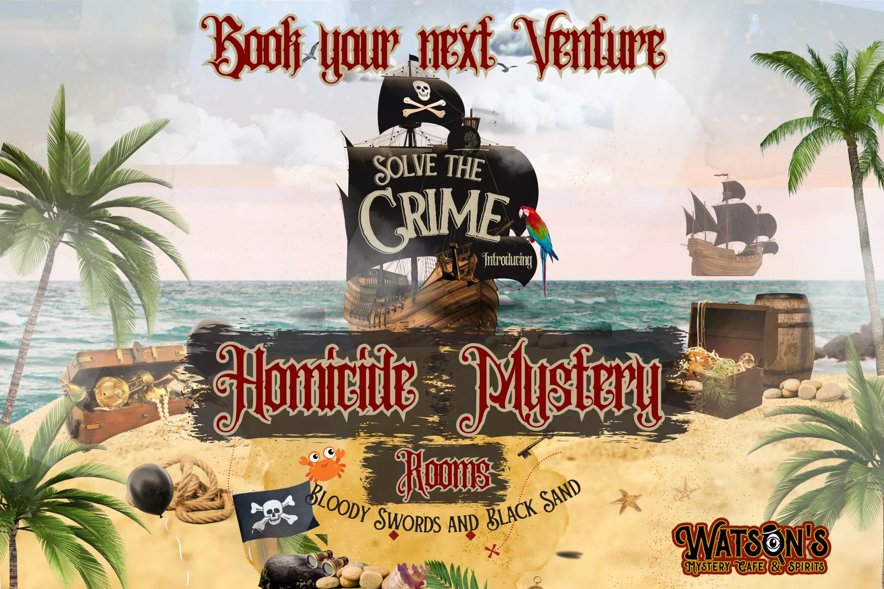 Up to 35% Off on Escape Room at Watson's Mystery Café & Spirits